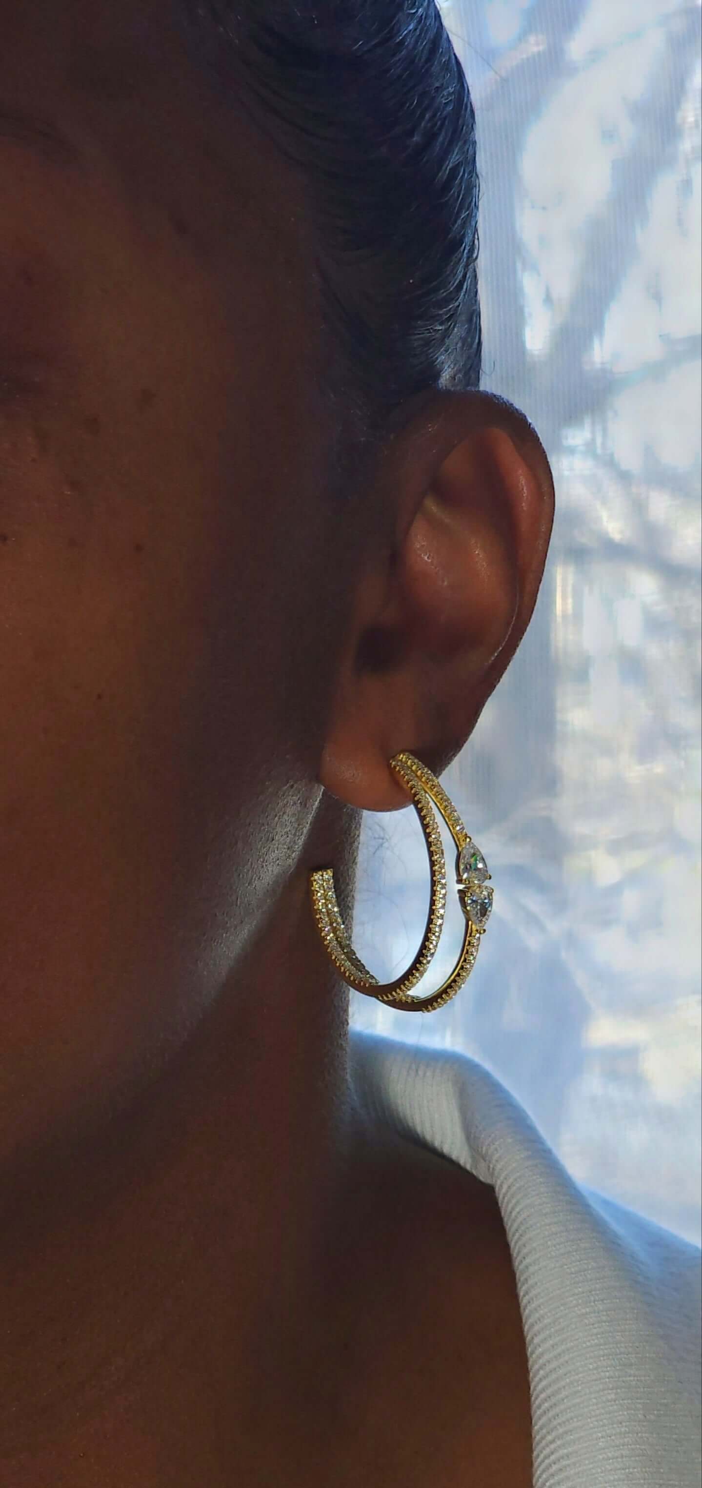 Golden girl hoop earrings